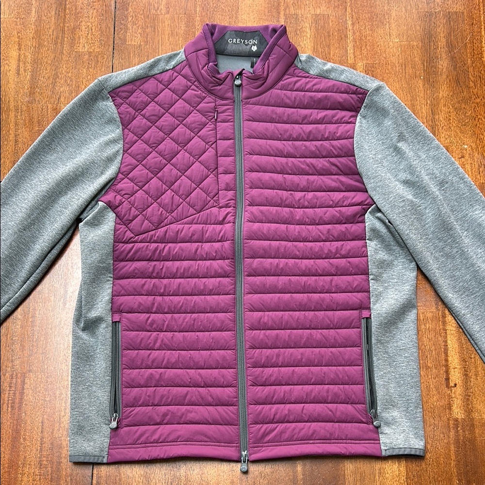 Greyson Purple and Gray Quilted Jacket